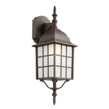 San Gabriel Single Light 19-1/2" Tall Outdoor Wall Sconce