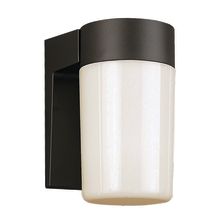1 Light 8" Energy Saving Outdoor Wall Sconce with Glass Opal Shade