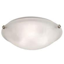Constellation 3 Light 16" Wide Flush Mount Bowl Ceiling Fixture with Linen Glass Shade