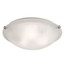 Constellation 3 Light 20" Wide Flush Mount Bowl Ceiling Fixture with Linen Glass Shade