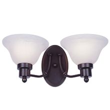 Perkins 2 Light 16" Wide Bathroom Vanity Light with Marbleized Glass Shades