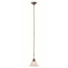 Perkins Single Light 7-1/2" Wide Mini Pendant with Marbleized Glass Shade