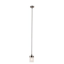 1 Light Mini Pendant with Frosted Glass Shade