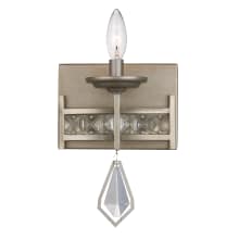 Eli Single Light 9" Tall Wall Sconce with Crystal Accents