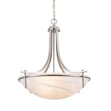 Three Light Down Lighting Bowl Pendant from the Contemporary Collection