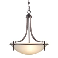 Three Light Down Lighting Bowl Pendant from the Contemporary Collection