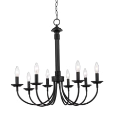 Traditional 8 Light Up Lighting Chandelier from the New Century Collection