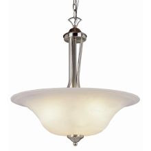 3 Light Down Lighting Bowl Pendant from the Back to Basics Collection