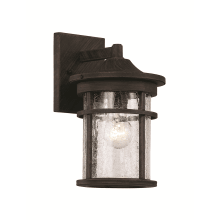 Crackled 1 Light Outdoor Lantern Wall Sconce