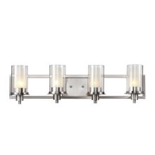 4 Light Bathroom Fixture from the Modern Meets Traditional Collection