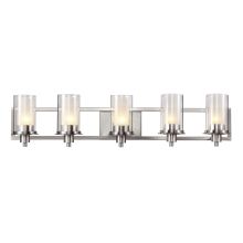 5 Light Bathroom Fixture from the Modern Meets Traditional Collection
