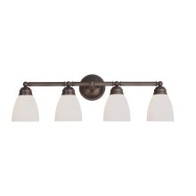 4 Light Bathroom Fixture from the Bathbars and Sconces Collection