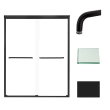 76" High x 59" Wide Bypass Frameless Shower Door with Clear Glass