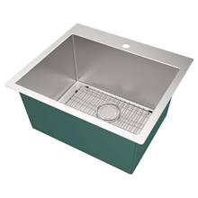 LSA 25" Undermount Single Basin Stainless Steel Utility Sink