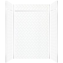 Prodigy 96" High x 60" Wide x 36" Deep Six Panel Alcove Shower Wall Kit with 12" Extension Panel and Aluminum Seam and Corner Trim