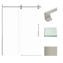 80" High x 59" Wide Bypass Frameless Shower Door with Clear Glass