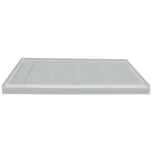 Linear 48" x 32" Rectangular Shower Base with Single Threshold and Left Drain