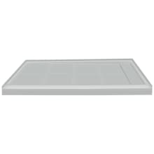 Linear 48" x 36" Rectangular Shower Base with Single Threshold and Right Drain
