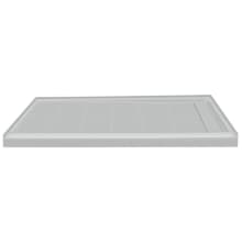Linear 60" x 30" Rectangular Shower Base with Single Threshold and Right Drain