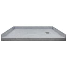 Ready-to-Tile 60" x 30" Rectangular Shower Base with Single Threshold and Right Drain