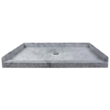 Ready-to-Tile 60" x 34" Rectangular Shower Base with Single Threshold and Center Drain