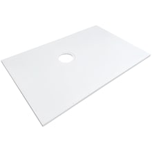 Ready-to-Tile 55-1/8" x 35-3/8" Rectangular Shower Base with Rear Drain