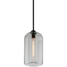 District Single Light 8" Wide Pendant with Vintage Tube Bulb