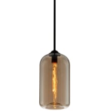 District Single Light 8" Wide Pendant with Vintage Tube Bulb