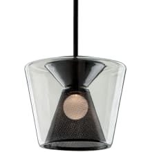 Berlin Single Light 15-1/2" Wide Integrated LED Pendant with Glass Shade