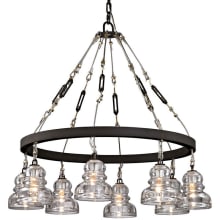 Menlo Park 8 Light 32-3/4" Wide Pendant with Glass Shades