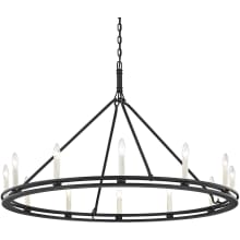 Sutton 12 Light 44" Wide Taper Candle Chandelier