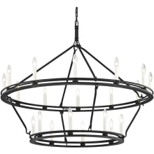 Sutton 20 Light 44" Wide Taper Candle Chandelier