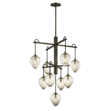 Brixton 9 Light 30-1/4" Wide Chandelier with Clear Glass Acorn Shades