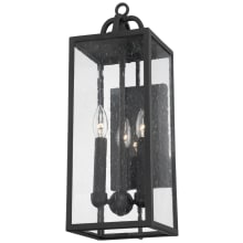 Caiden 3 Light 22" Tall Outdoor Wall Sconce