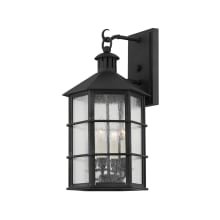 Lake County 4 Light 21" Tall Outdoor Wall Sconce