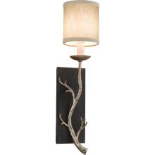 Adirondack 1 Light Wall Sconce with Fabric Shade