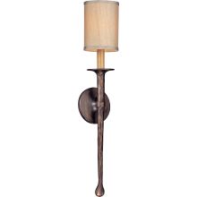 Faulkner 1 Light 24" Wall Sconce with Linen Shade