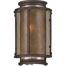Copper Mountain 11" Tall Single Light ADA Compliant Outdoor Wall Sconce with Silver Mica Shade