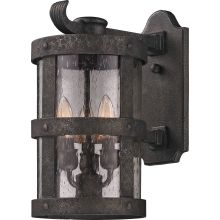Barbosa 3 Light 15" Outdoor Wall Sconce