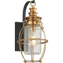 Little Harbor 1 Light 16" Solid Brass Outdoor Wall Sconce