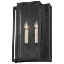 Leor 2 Light 16" Tall Outdoor Wall Sconce