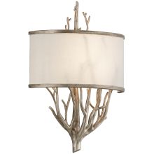 Whitman 2 Light Wall Sconce with Fabric Shade