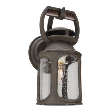 Old Trail 14" Tall 1 Light Outdoor Wall Sconce with Clear Seeded Glass Shade