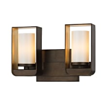 Escape 2 Light 11-1/2" Wide LED Bathroom Vanity Light with Glass Shades - ADA Compliant