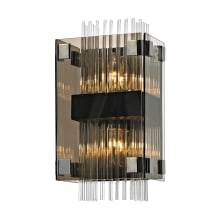 Apollo 2 Light 14" High Wall Sconce with Glass Shade