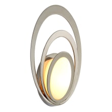 Stratus 15" Tall Integrated LED Outdoor Wall Sconce with Specialty Opal Glass Shade