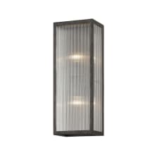 Tisoni 2 Light 18" Tall Outdoor Wall Sconce