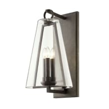 Adamson 3 Light 23" Tall Outdoor Wall Sconce