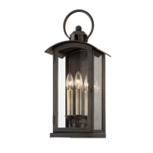 Chaplin 3 Light 20" Tall Outdoor Wall Sconce