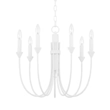 Cate 7 Light 22" Wide Taper Candle Chandelier